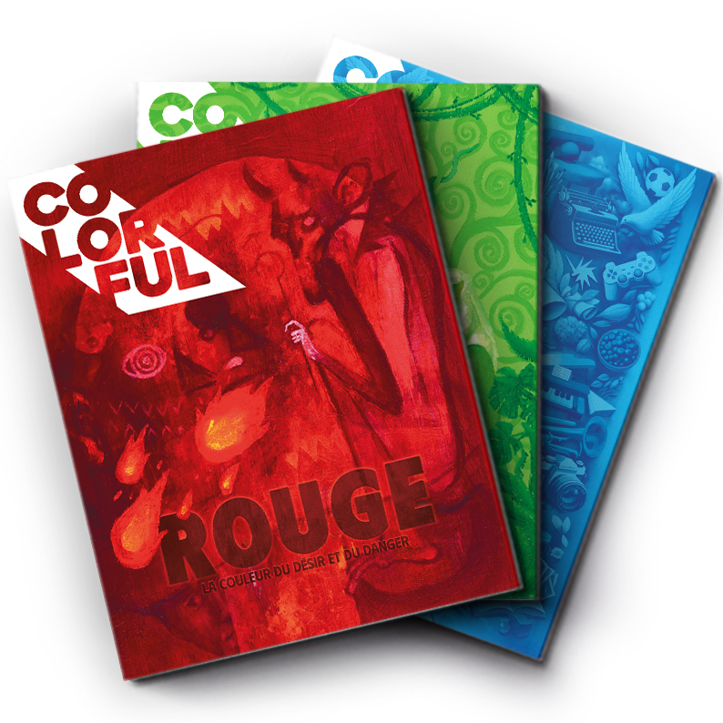 Pack RVB – Colorful Magazine Rouge, Vert et Bleu